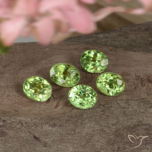 1.68ctw Natural Warm Green Demantoid Garnet, Oval, VVS-VS
