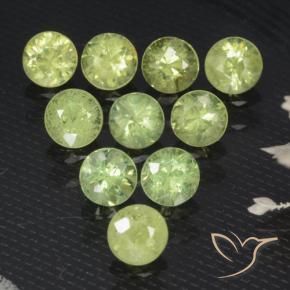 1.98 ctw Green Demantoid Garnet Stones, Natural Demantoid Garnet in Diamond-Cut Shape for Sale