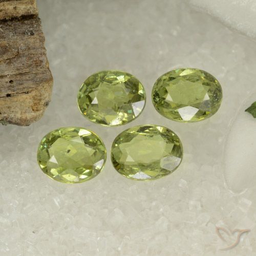 1.48 ct Oval Cut Demantoid Garnet, 5 x 3.9 mm From Namibia, Photo A