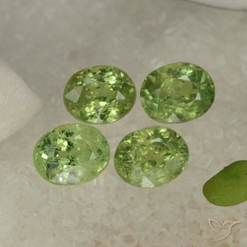 1.84ctw Natural Pear Green Demantoid Garnet, Oval, VS
