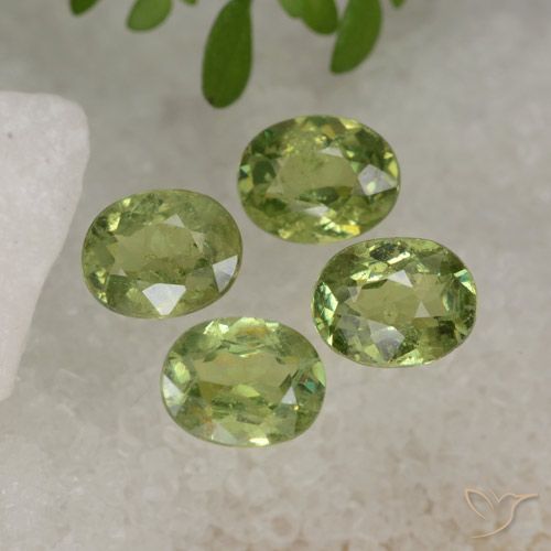 1.74ctw Natural Light Green Demantoid Garnet, Oval, VS