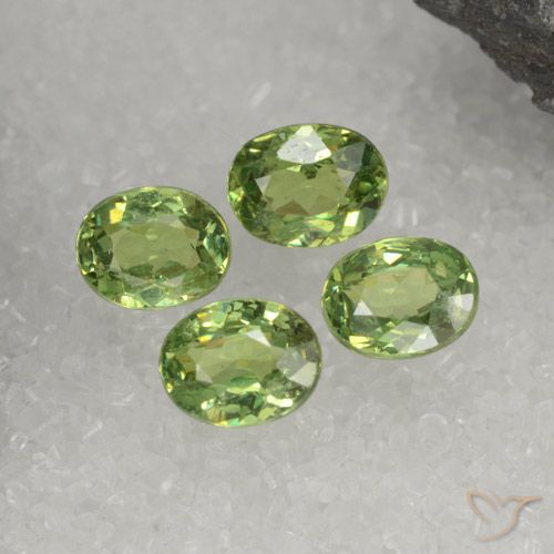 1.53ctw Natural Pear Green Demantoid Garnet, Oval, VS