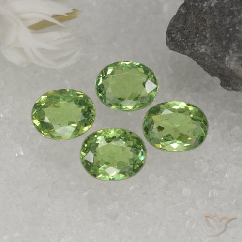 1.73 ct Oval Cut Demantoid Garnet, 5.3 x 4.2 mm From Namibia, Photo A
