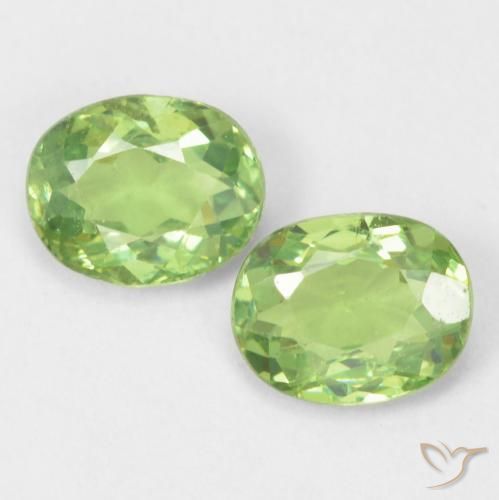 0.82 ct Oval Cut Demantoid Garnet, 5.1 x 4 mm From Namibia, Photo A
