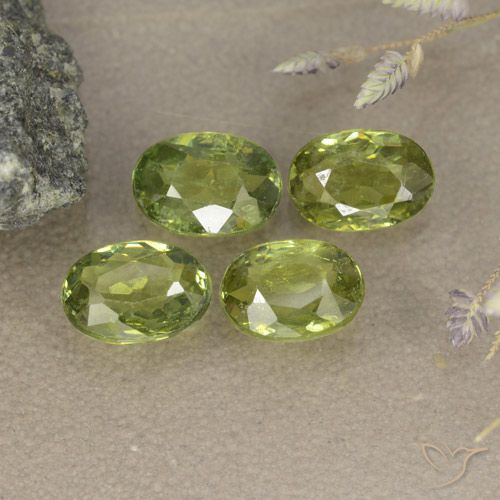 2.16ctw Natural Medium Green Demantoid Garnet, Oval, VS-SI