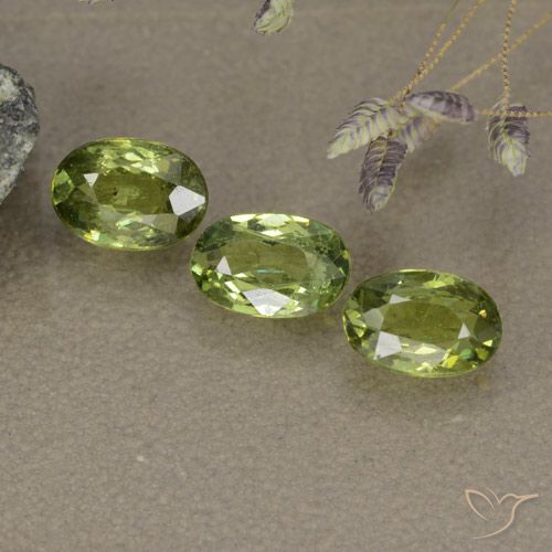 1.48 ct Oval Cut Demantoid Garnet, 5.9 x 3.9 mm From Namibia, Photo A