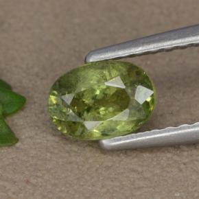Verde medio Granate Demantoide Gema - 0.8ct Forma ovalada (ID: 478910)
