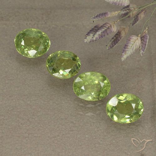 1.93ctw Natural Light Lively Green Demantoid Garnet, Oval, VS-SI