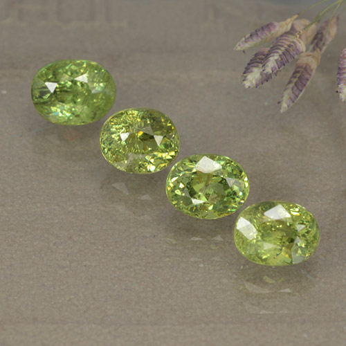 Light Lively Green Demantoid Garnet Gem - 0.7ct Oval Facet (ID: 498898)