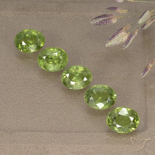 2.66ctw Natural Yellow Green Demantoid Garnet, Oval, VS-SI