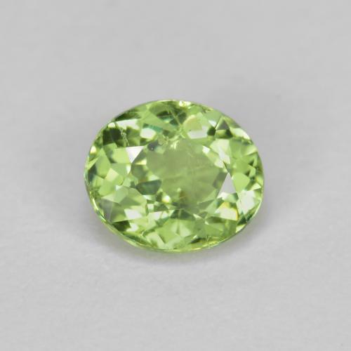 Vert moyen Grenat Démantoïde gemme - 0.4ct Ovale facette (ID: 589864)