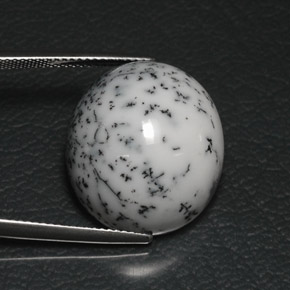 21.31 ct Multicolor Dendritic Agate Stone, Natural Dendritic Agate in Oval Cabochon Shape for Sale