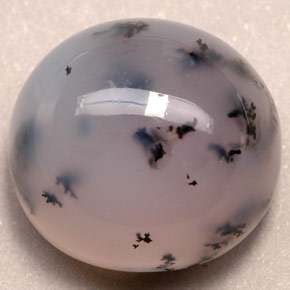 33.46 ct Multicolor Dendritic Agate Stone, Natural Dendritic Agate in Oval Cabochon Shape for Sale