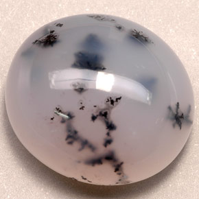 58.60 ct Multicolor Dendritic Agate Stone, Natural Dendritic Agate in Oval Cabochon Shape for Sale
