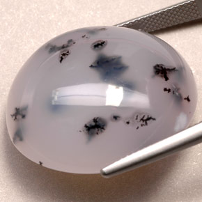 Dendritic Agate Gemstone in 26.4 x 23.7 mm Size for Sale, Dendritic Agate Stone in Multicolor Color