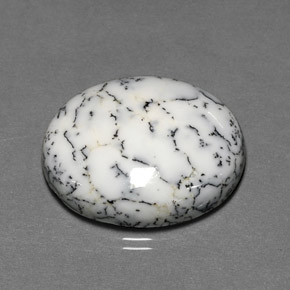 20.72 ct Multicolor Dendritic Agate Gemstone, Dendritic Agate Gem in Oval Cabochon Shape for Sale.