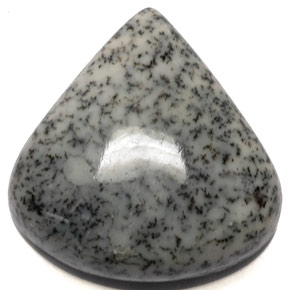 15.55 ct Multicolor Dendritic Agate Gemstone, Dendritic Agate Gem in Pear Cabochon Shape for Sale.
