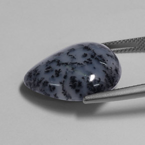Dendritic Agate Gemstone in 20 x 16.9 mm Size for Sale, Dendritic Agate Stone in Multicolor Color