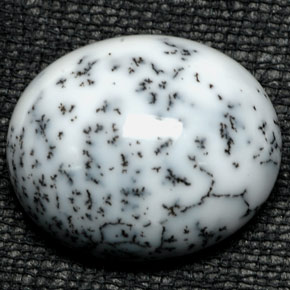 20.58 ct Multicolor Dendritic Agate Gemstone, Dendritic Agate Gem in Oval Cabochon Shape for Sale.