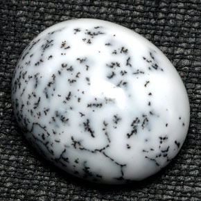 20.58 ct Multicolor Dendritic Agate Stone, Natural Dendritic Agate in Oval Cabochon Shape for Sale