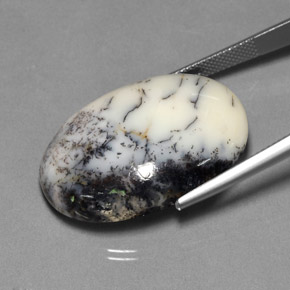 Dendritic Agate Gemstone in 29.5 x 20.5 mm Size for Sale, Dendritic Agate Stone in Multicolor Color