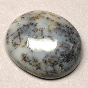 12.90 ct Multicolor Dendritic Agate Stone, Natural Dendritic Agate in Oval Cabochon Shape for Sale