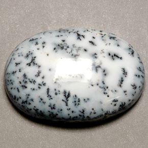 54.29 ct Multicolor Dendritic Agate Gemstone, Dendritic Agate Gem in Oval Cabochon Shape for Sale.
