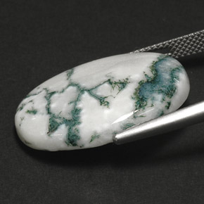 Dendritic Agate Gemstone in 25.1 x 18.1 mm Size for Sale, Dendritic Agate Stone in Multicolor Color