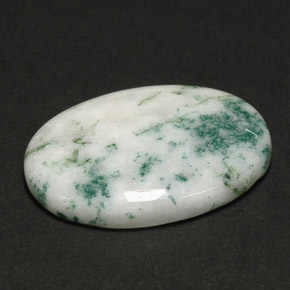 17.11 ct Multicolor Dendritic Agate Gemstone, Dendritic Agate Gem in Oval Cabochon Shape for Sale.