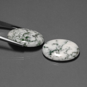 Dendritic Agate Gemstone in 24.8 x 17.8 mm Size for Sale, Dendritic Agate Stone in Multicolor Color