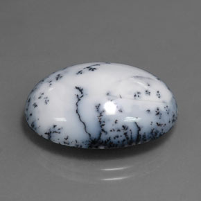 15.11 ct Multicolor Dendritic Agate Stone, Natural Dendritic Agate in Oval Cabochon Shape for Sale