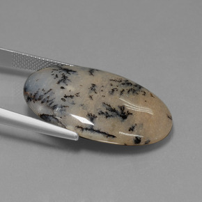 Dendritic Agate Gemstone in 30 x 20.5 mm Size for Sale, Dendritic Agate Stone in Multicolor Color