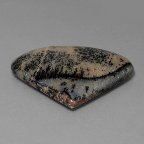 44.44 ct Multicolor Dendritic Agate Stone, Natural Dendritic Agate in Fancy Cabochon Shape for Sale