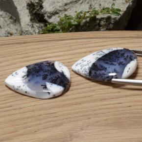 Dendritic Agate Gemstone in 26.7 x 21 mm Size for Sale, Dendritic Agate Stone in Multicolor Color