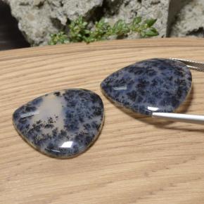 Dendritic Agate Gemstones in 27.8 x 28.7 mm Size for Sale, Dendritic Agate Stones in Multicolor Color