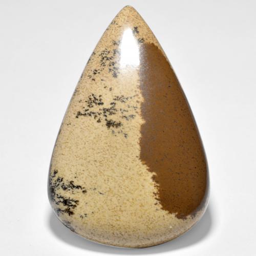 42.1ct Pear Cabochon Multicolor Dendritic Agate for sale thumb image of 42.1ct Pear Cabochon Multicolor Dendritic Agate (ID: 470753)