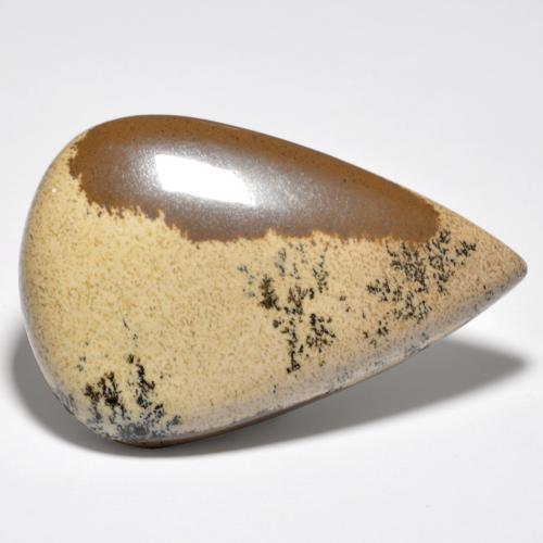 42.10 ct Multicolor Dendritic Agate Stone, Natural Dendritic Agate in Pear Cabochon Shape for Sale