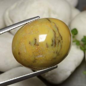 27.27 ct Multicolor Dendritic Agate Stone, Natural Dendritic Agate in Oval Cabochon Shape for Sale