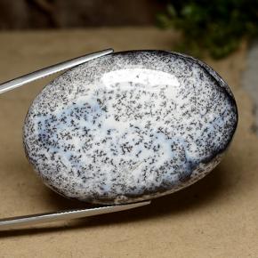 104.78 ct Multicolor Dendritic Agate Stone, Natural Dendritic Agate in Oval Cabochon Shape for Sale