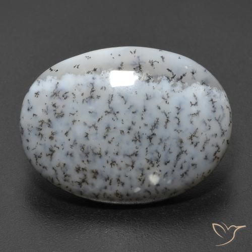 Top quality Dendritic agate oval cabochon...24x16x3mm...10CTS...A#9379