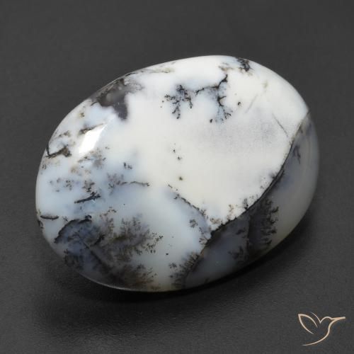 11.20 ct Multicolor Dendritic Agate Stone, Natural Dendritic Agate in Oval Cabochon Shape for Sale