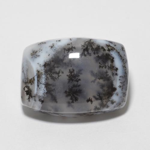 Dendritique Agate Multicolore cushion cabochon 6,31 ct de l'Inde, dimension 14,1 x 10,3mm, pierre gemme naturelle Non traité, pureté Translucide, 1 pièce Dendritique Agate de couleur Multicolore, dureté Mohs de 6.5 à 7 convient aux bijoux de tous les jours, pierre de sagesse, Photo A