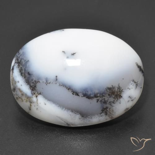 Top quality Dendritic agate oval cabochon...24x16x3mm...10CTS...A#9379