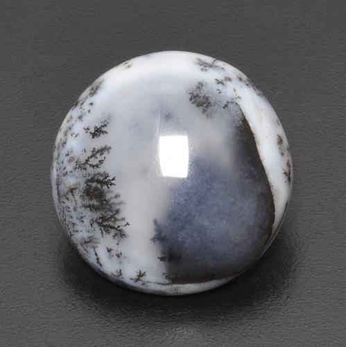 5,13 ct runder mehrfarbiger Dendritischer-Achat aus Indien, Größe 13,4mm, natürlicher Edelstein, Opaque Reinheit, 1 Stück runder Dendritischer-Achat, Mohs-Härte von 6,5 - 7 Geeignet für den täglichen Gebrauch im Schmuck , Photo A