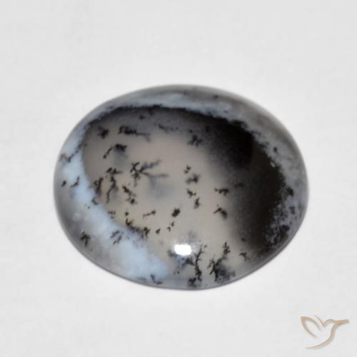 Dendritic Agate Gemstone in 17 mm (calibrated) Size for Sale, Dendritic Agate Stone in Multicolor Color