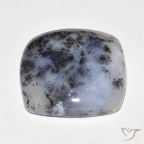 Dendritic Agate Gemstone in 19 x 19 mm (calibrated) Size for Sale, Dendritic Agate Stone in Multicolor Color