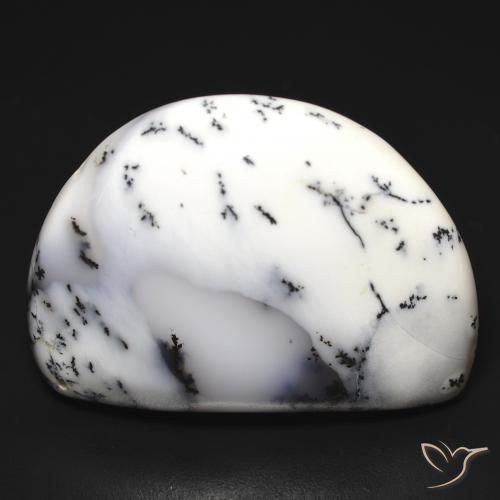 32.69 ct Fancy Dendritic Agate, 28.2 x 21.2 mm From India, Photo A