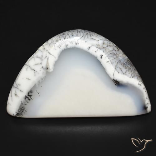 92.5 ct Fancy Dendritic Agate, 53 x 33 mm From India, Photo A