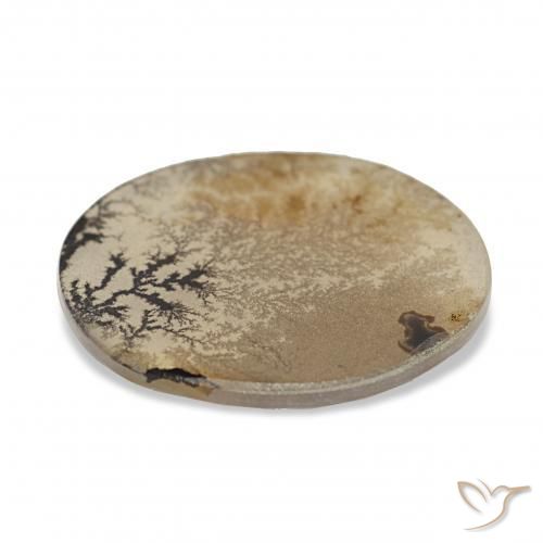 Dendritic Agate Gemstone in 17.2 x 14.6 mm Size for Sale, Dendritic Agate Stone in Multicolor Color