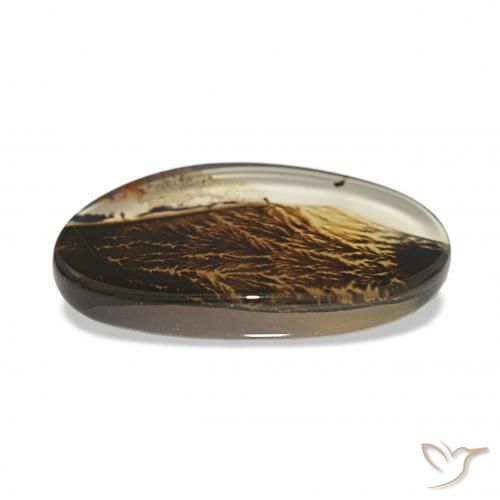 Dendritic Agate Gemstone in 17 x 10.1 mm Size for Sale, Dendritic Agate Stone in Multicolor Color